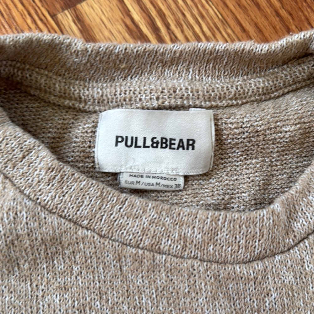 Pull and Bear Tan Short Sleeve T-Shirt - Picture 2 of 4